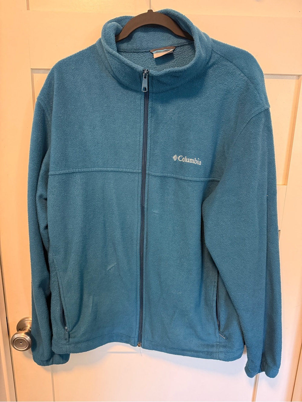 Columbia Men's Teal Full-Zip Fleece Jacket